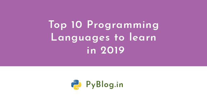top 10 programming languages 2019